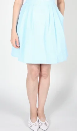 Starique Skirt - Sky Seersucker