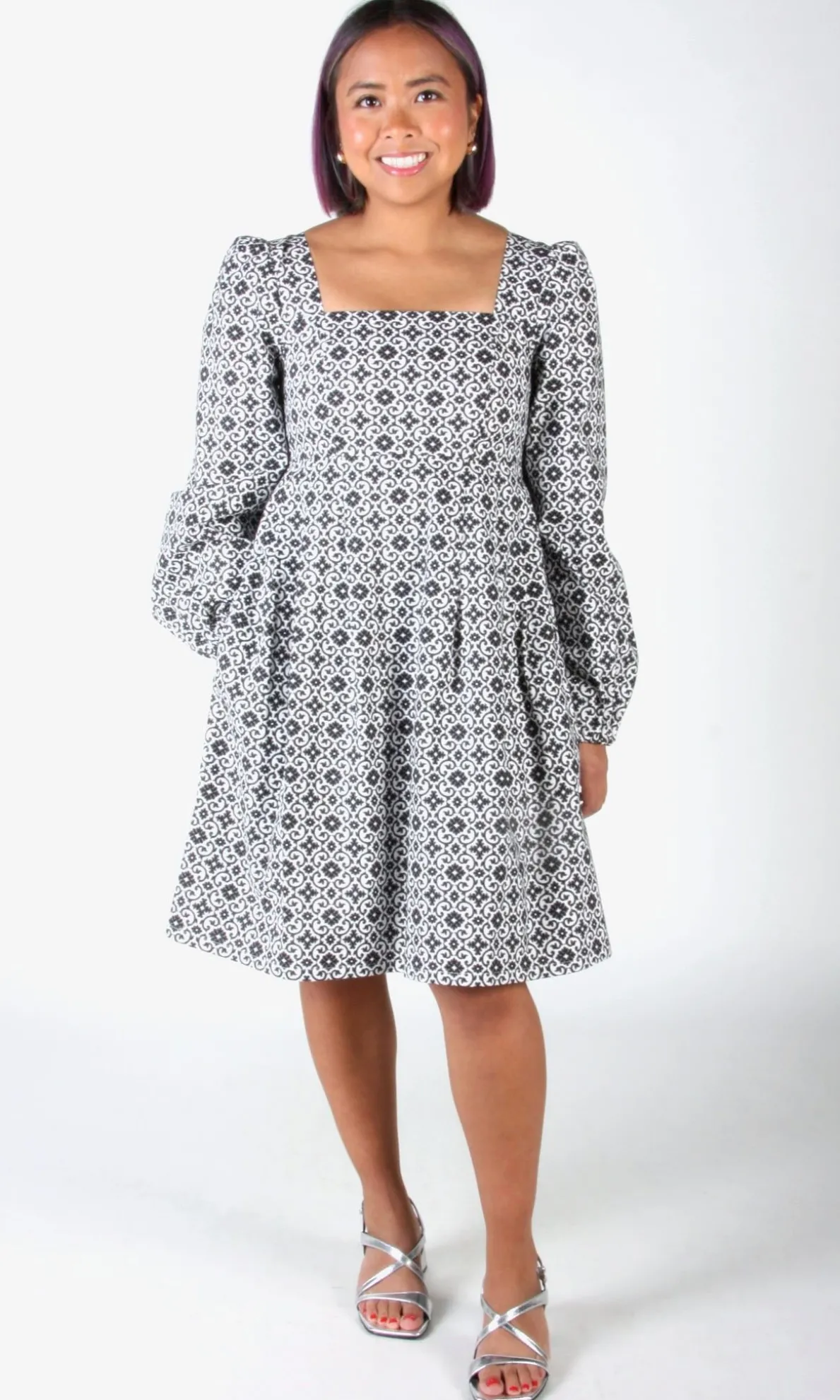 Tailorbird Dress - Quatrefoil