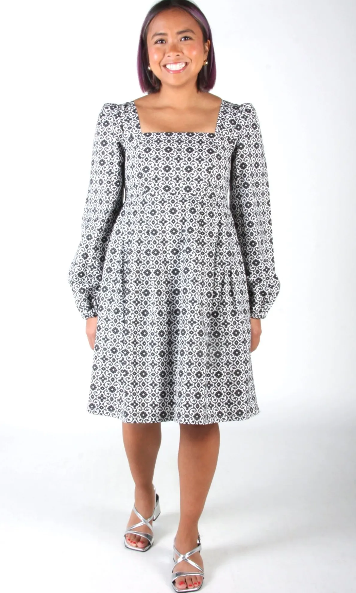 Tailorbird Dress - Quatrefoil