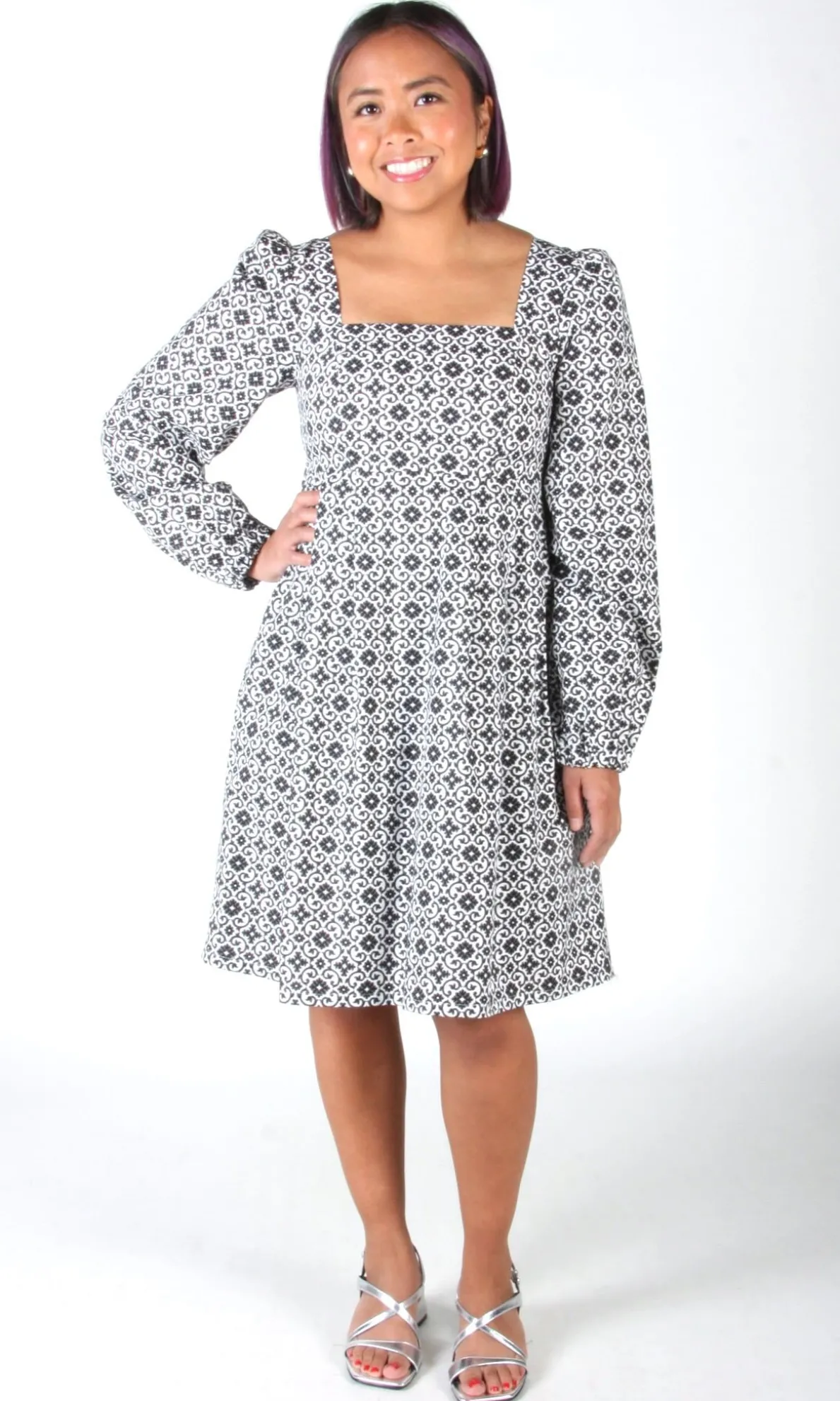 Tailorbird Dress - Quatrefoil