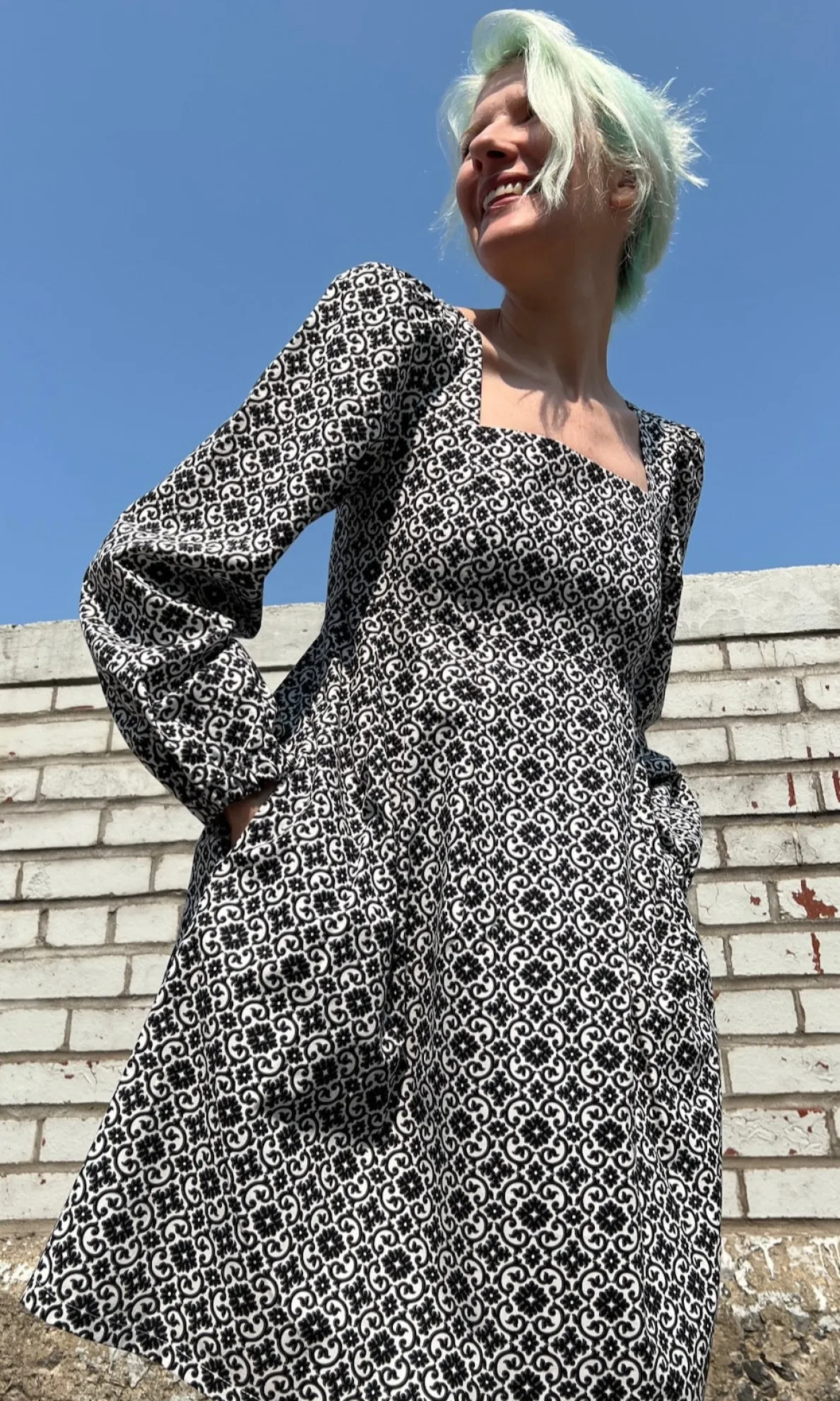 Tailorbird Dress - Quatrefoil