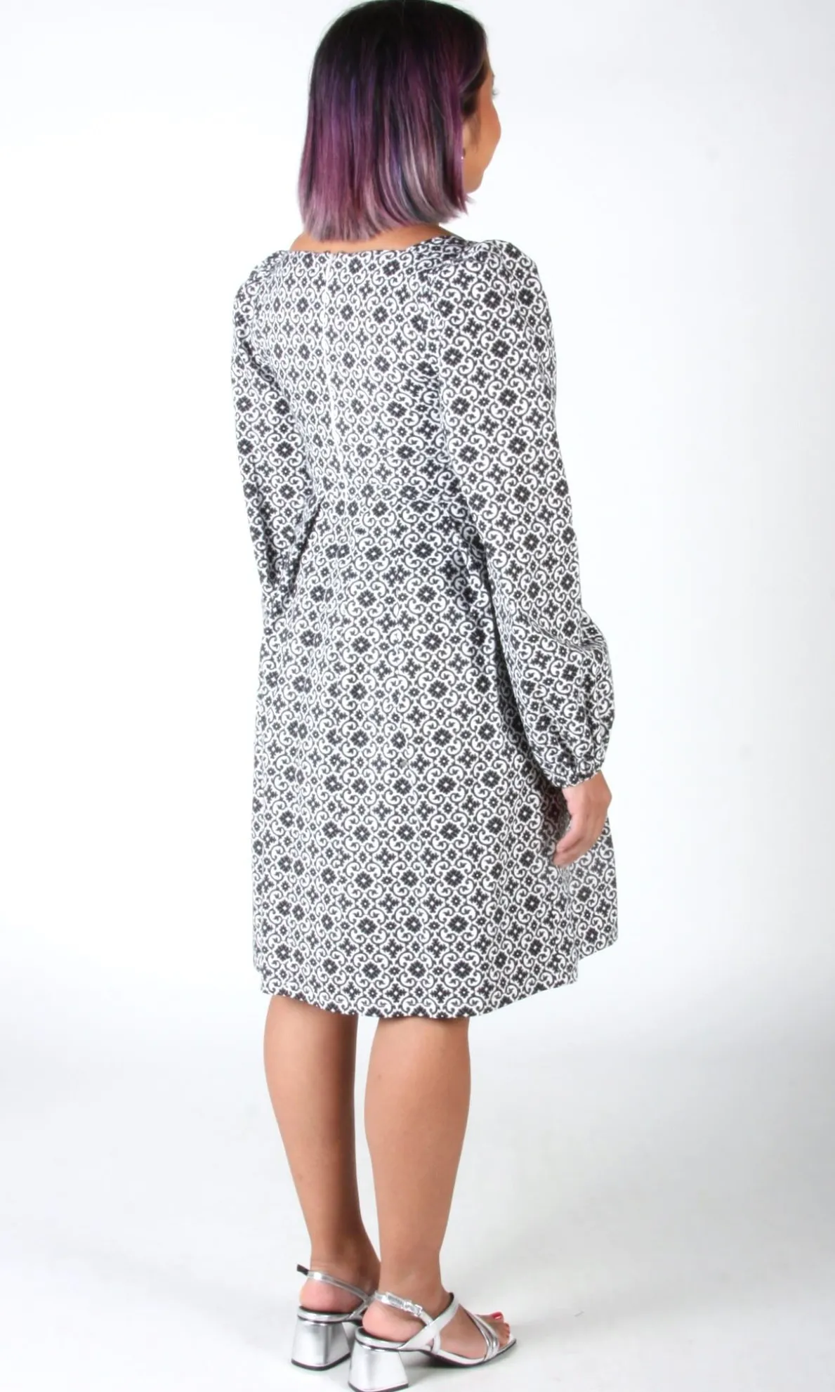 Tailorbird Dress - Quatrefoil