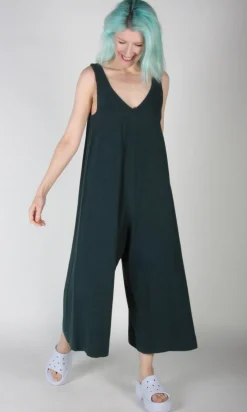 Tawny Pipit Jumpsuit - Forest Green
