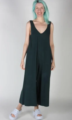Tawny Pipit Jumpsuit - Forest Green