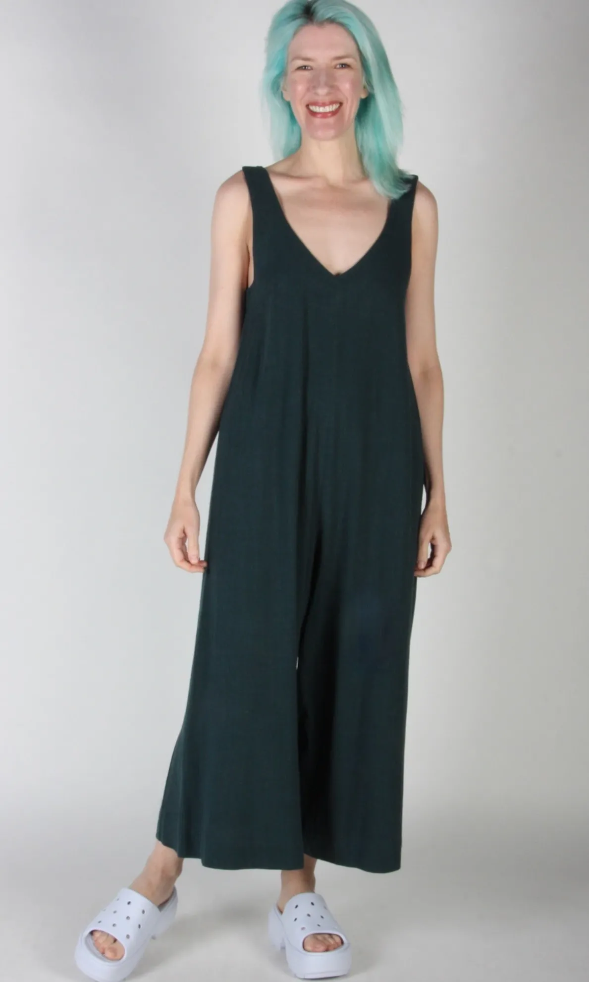 Tawny Pipit Jumpsuit - Forest Green