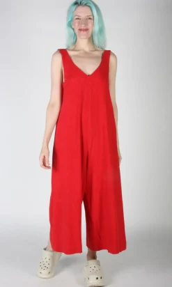 Tawny Pipit Jumpsuit - Red