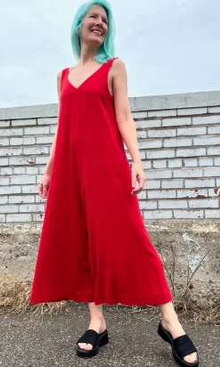 Tawny Pipit Jumpsuit - Red
