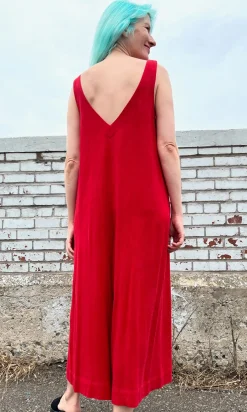 Tawny Pipit Jumpsuit - Red