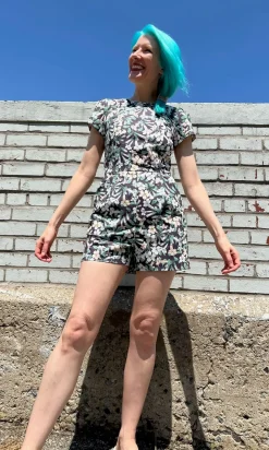 Teeter Bob Romper - Honeysuckle