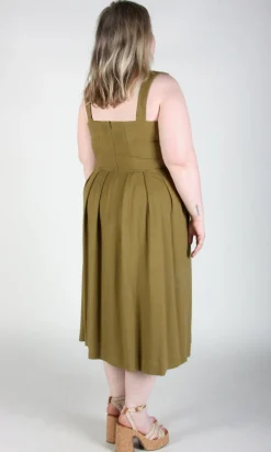 Thornbill Dress - Golden Moss