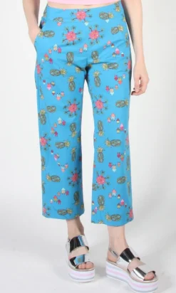 Tiecel Pant - Blue Pineapple Party