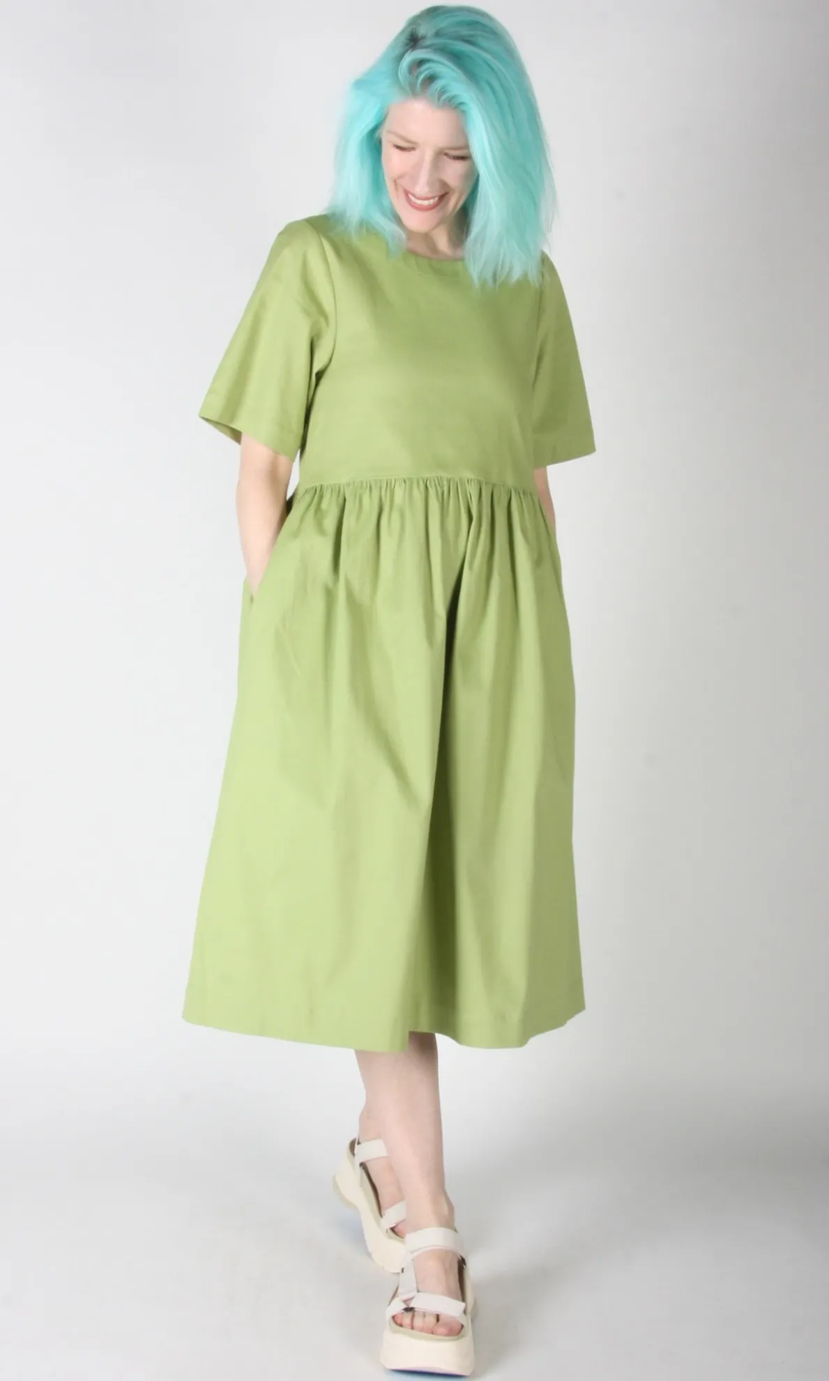Tiger Shrike Dress - Avocado