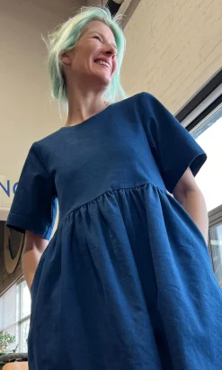 Tiger Shrike Dress - Denim