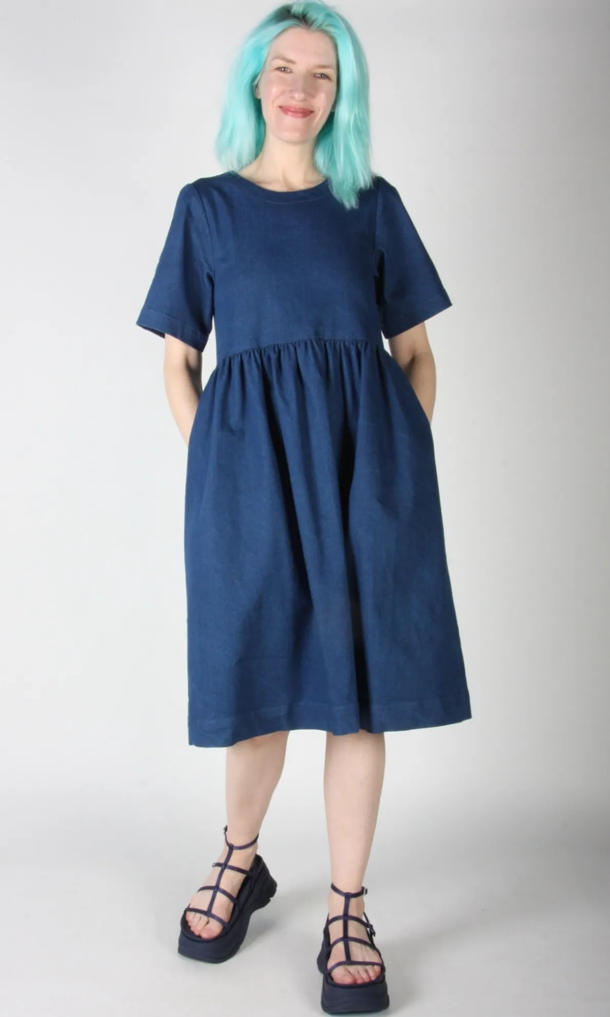 Tiger Shrike Dress - Denim