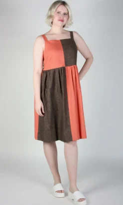 Timber Doodle Dress - Goji Latte