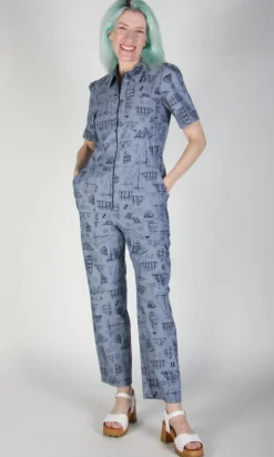 Twillick Jumpsuit - Nautical Chambray