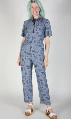 Twillick Jumpsuit - Nautical Chambray