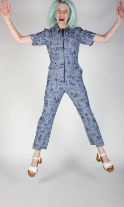 Twillick Jumpsuit - Nautical Chambray