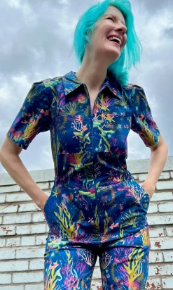 Twillick Jumpsuit - Undersea Gardens