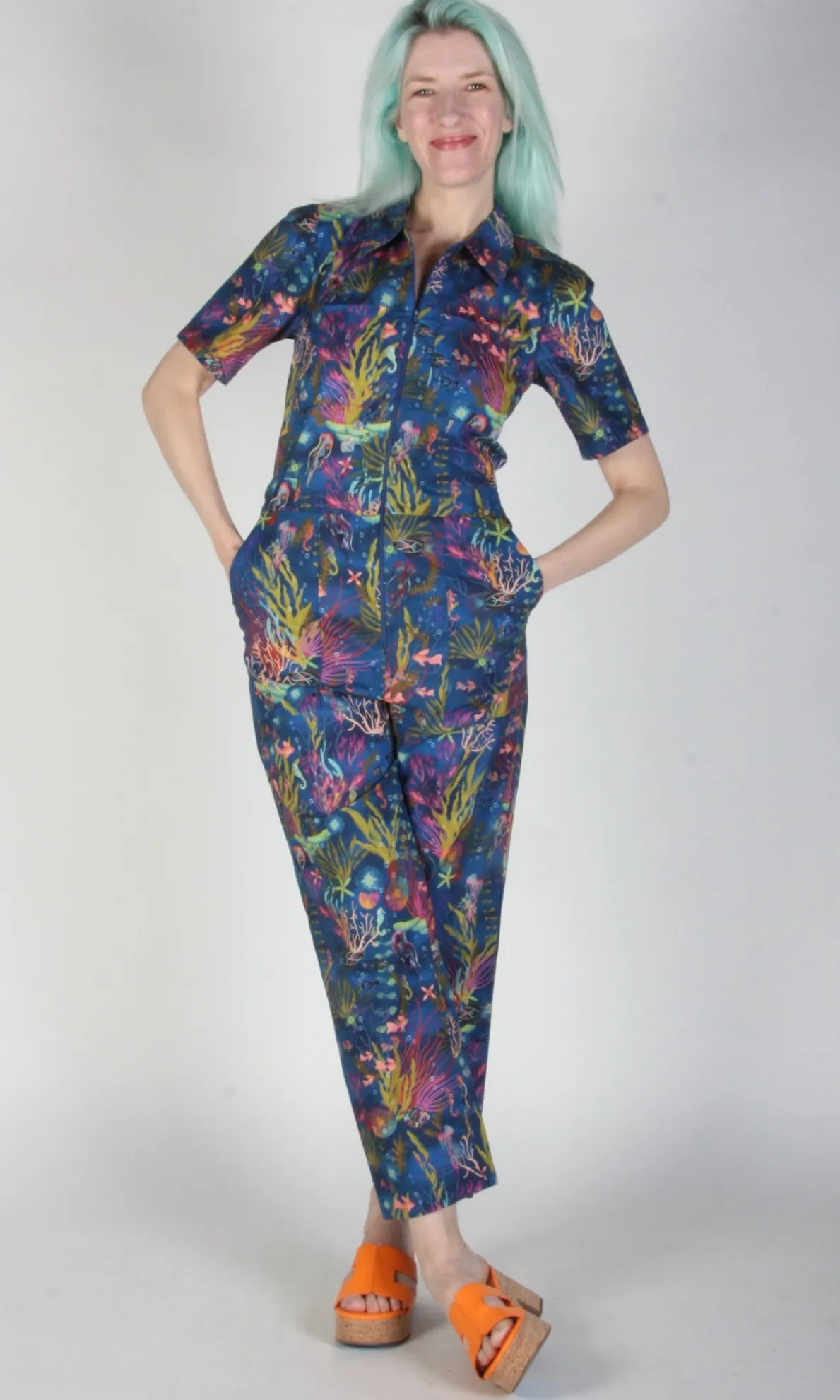 Twillick Jumpsuit - Undersea Gardens