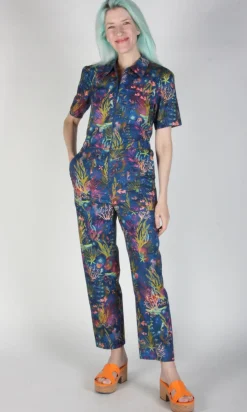 Twillick Jumpsuit - Undersea Gardens