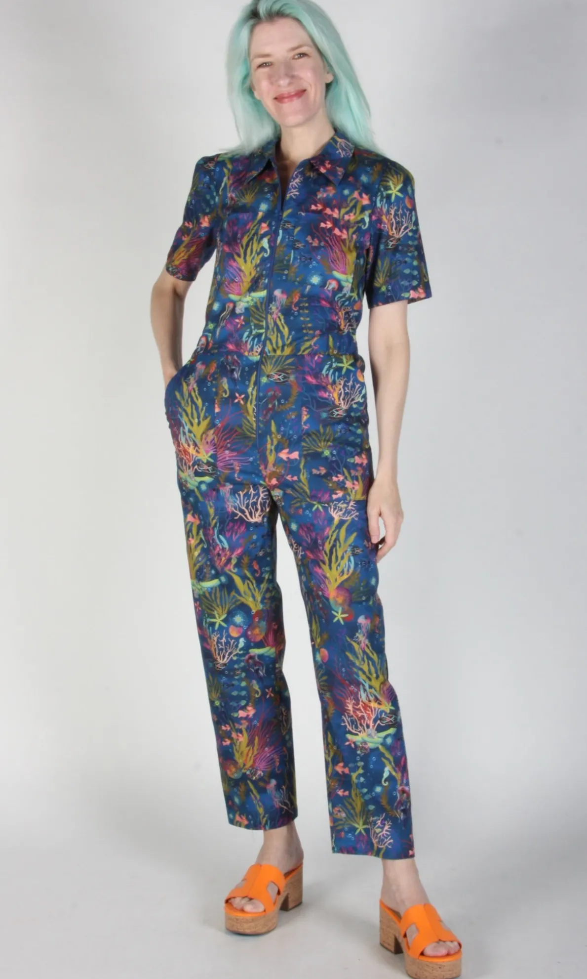 Twillick Jumpsuit - Undersea Gardens