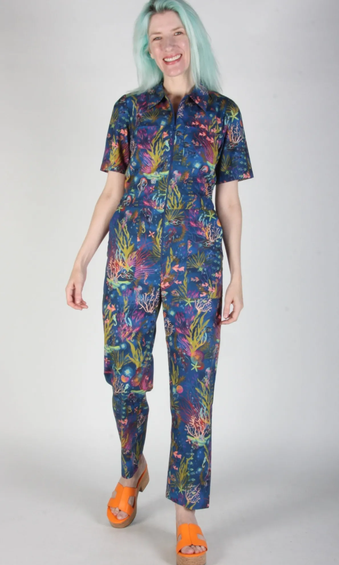 Twillick Jumpsuit - Undersea Gardens