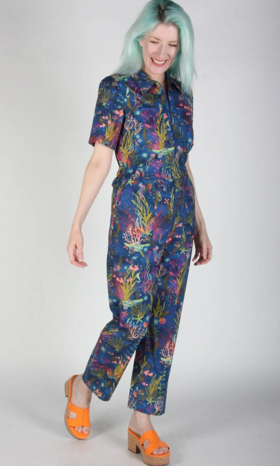 Twillick Jumpsuit - Undersea Gardens