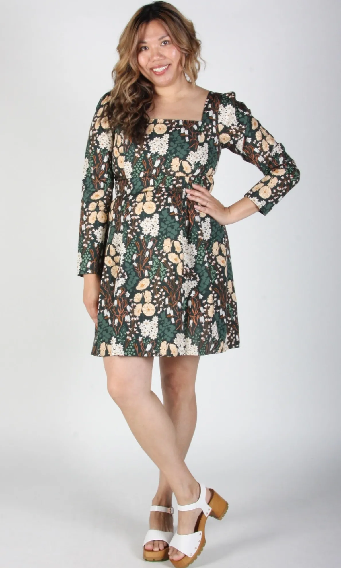 Twixt-Hell-and-the-White-Oak Dress - Bellflower