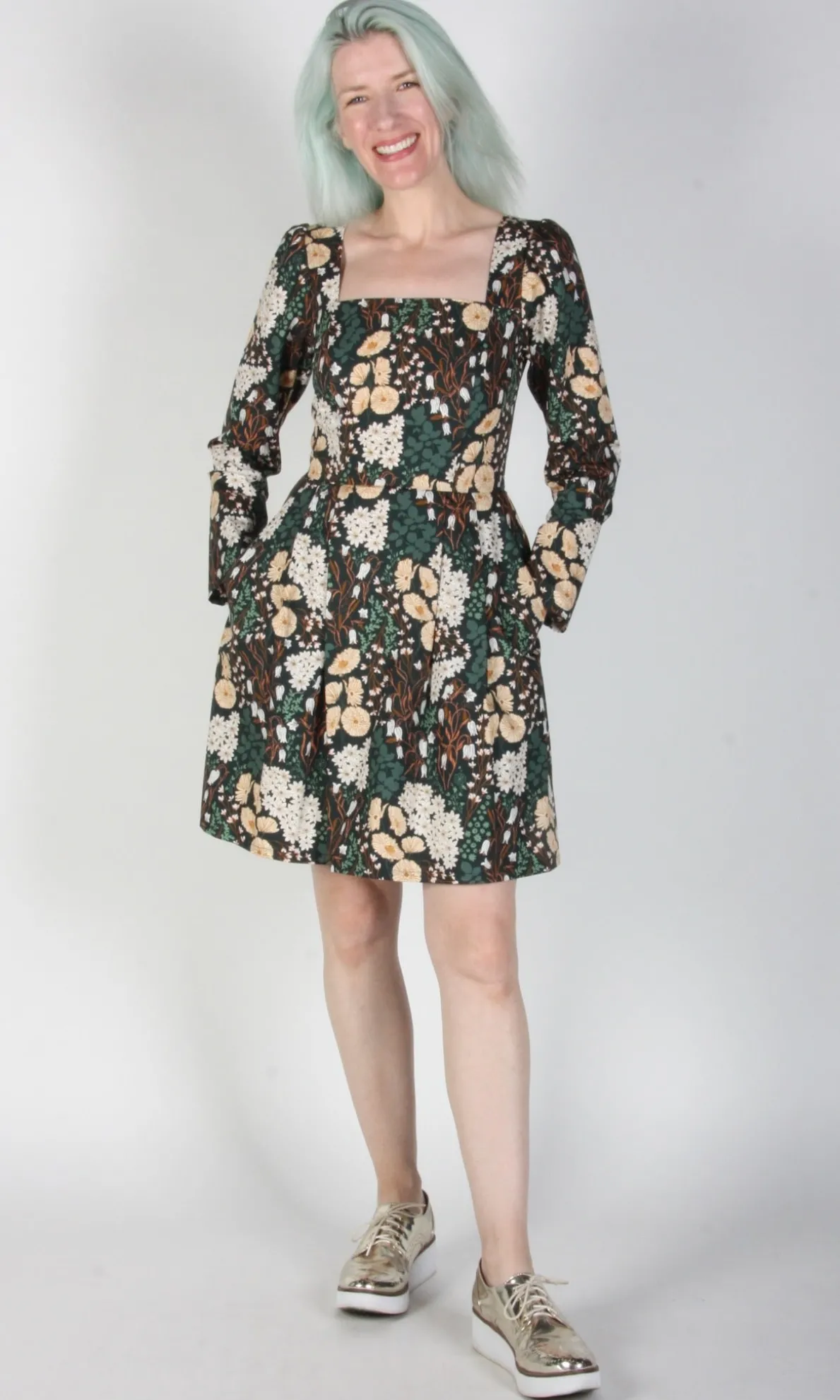 Twixt-Hell-and-the-White-Oak Dress - Bellflower