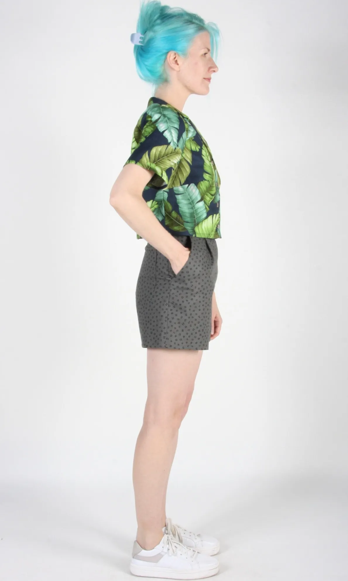 Umbrellabird Short - Grey Hatch
