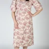 Veery Dress - Brick Village Toile