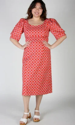 Veery Dress - Red Patches