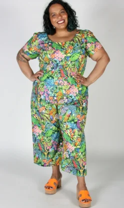 Whinchat Jumpsuit - Parrot Jungle