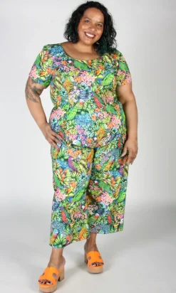 Whinchat Jumpsuit - Parrot Jungle
