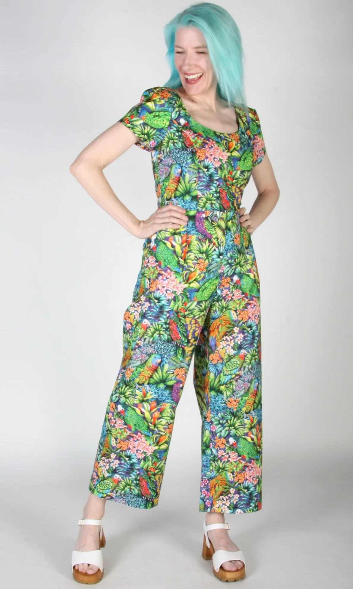 Whinchat Jumpsuit - Parrot Jungle