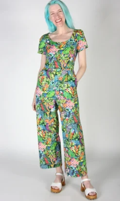Whinchat Jumpsuit - Parrot Jungle