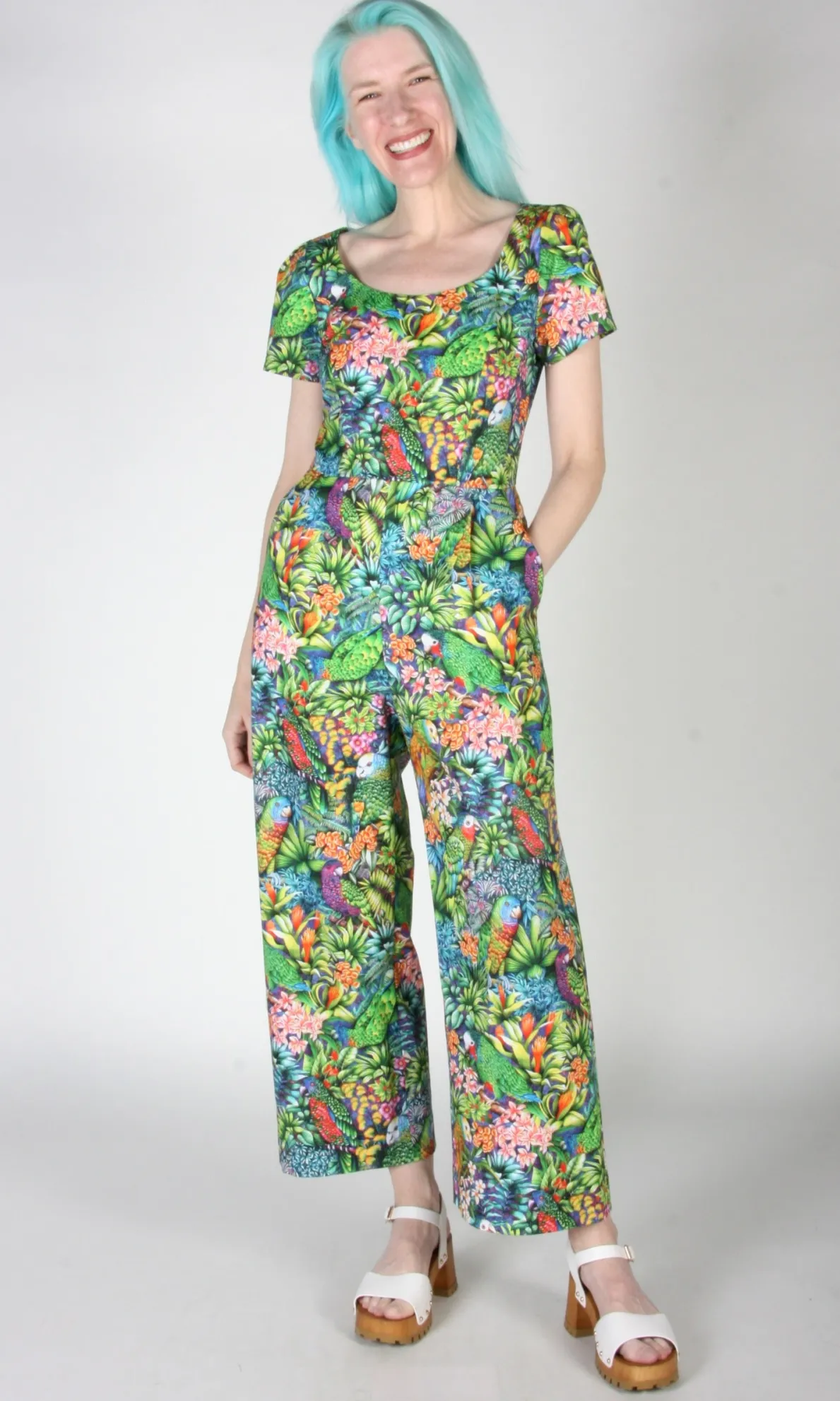 Whinchat Jumpsuit - Parrot Jungle