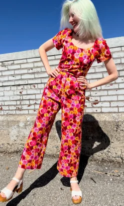 Whinchat Jumpsuit - Petal Party
