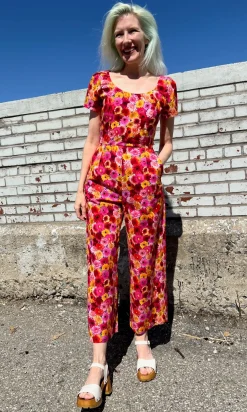 Whinchat Jumpsuit - Petal Party