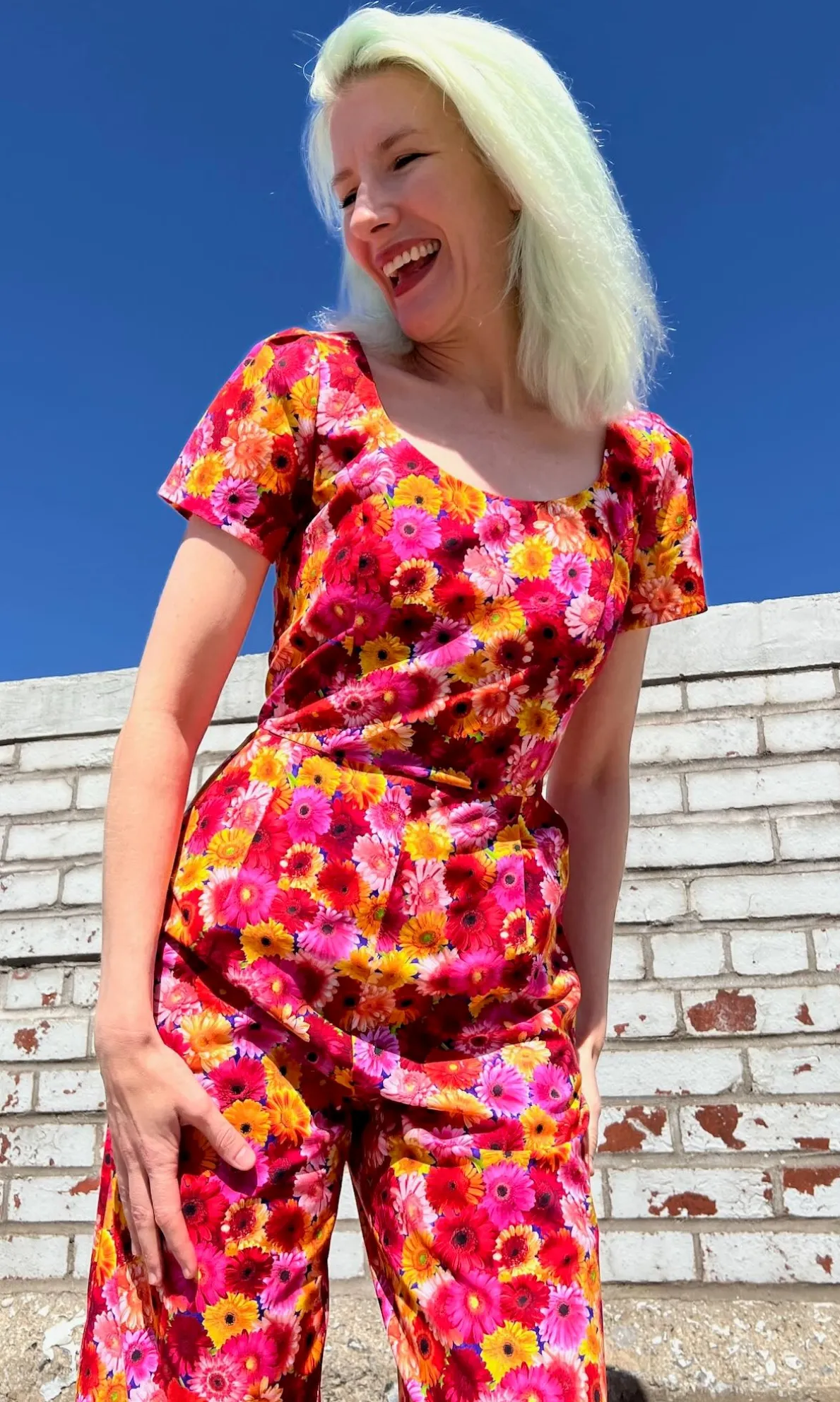 Whinchat Jumpsuit - Petal Party