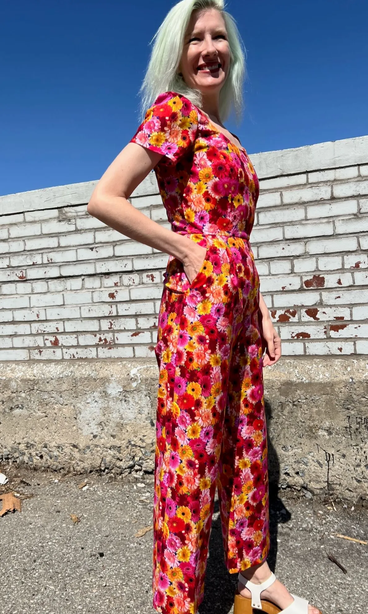 Whinchat Jumpsuit - Petal Party