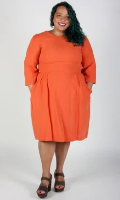 Whistling Snipe Dress - Persimmon
