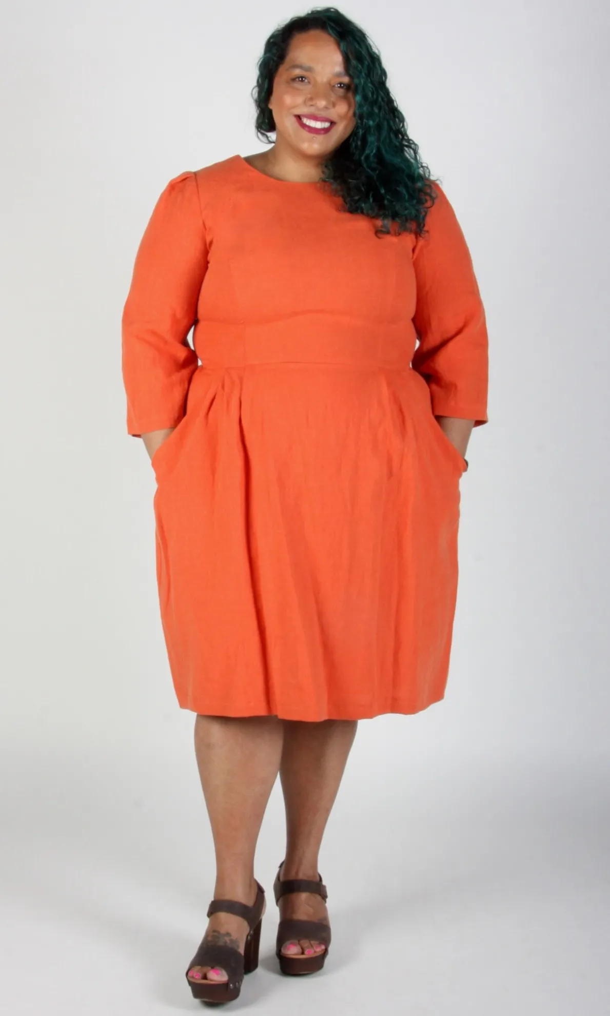 Whistling Snipe Dress - Persimmon