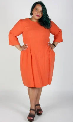 Whistling Snipe Dress - Persimmon