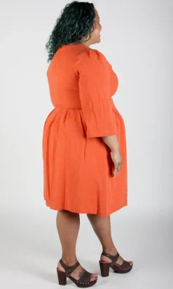 Whistling Snipe Dress - Persimmon