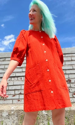 Wideawake Dress - Blood Orange