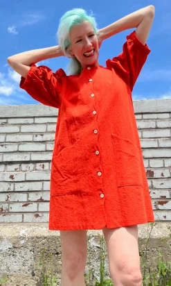 Wideawake Dress - Blood Orange
