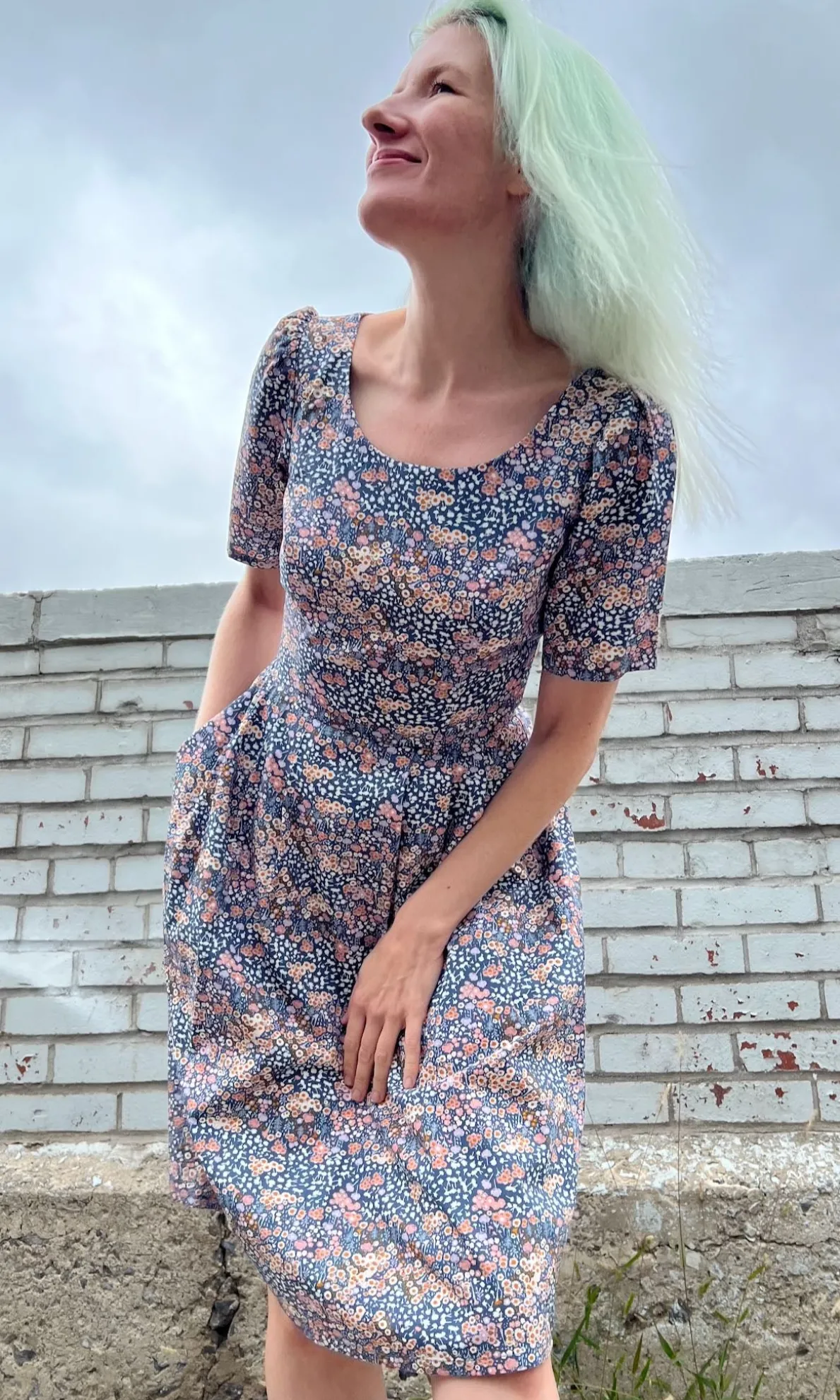 Winter Chippy Dress - Baby's Breath