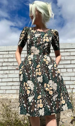 Winter Chippy Dress - Bellflower